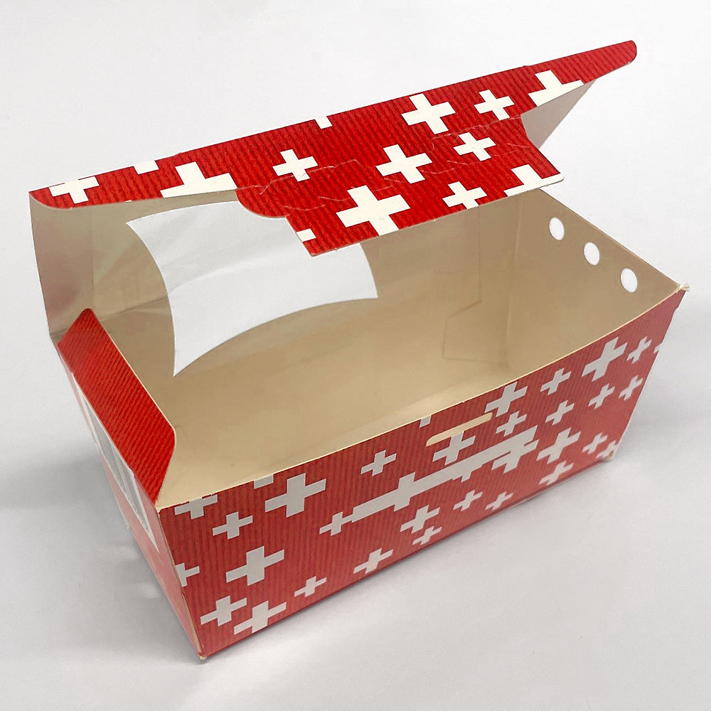 Verpackung für Lebensmittel aus Karton.