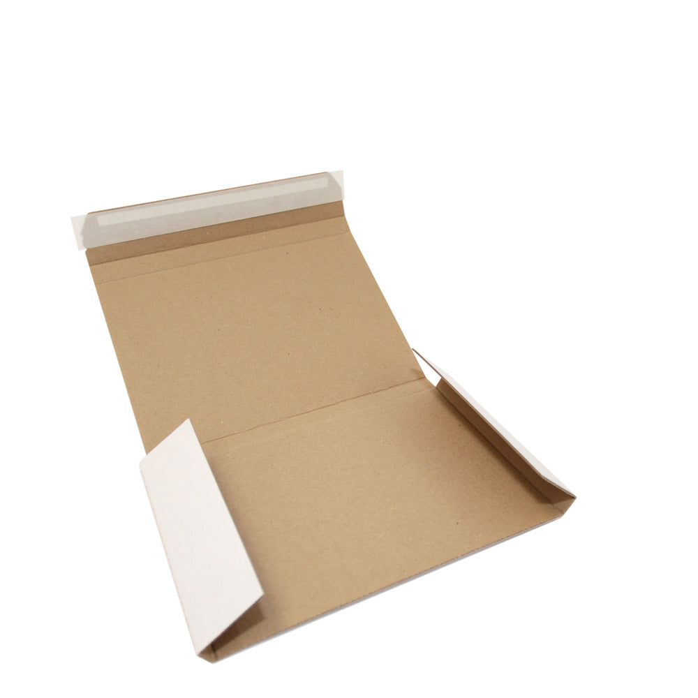 Postbox B5/20 | 250 x 176 x 20 | 51 g | weiss/braun - Versandtasche online bestellen